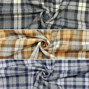 Soft Check Wool Blend Fabric