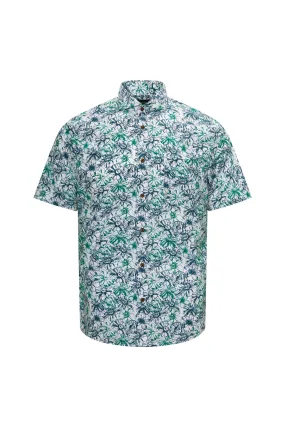 Soft Touch Stretch Colour Floral All Over Print Casual Shirt in Smart Fit