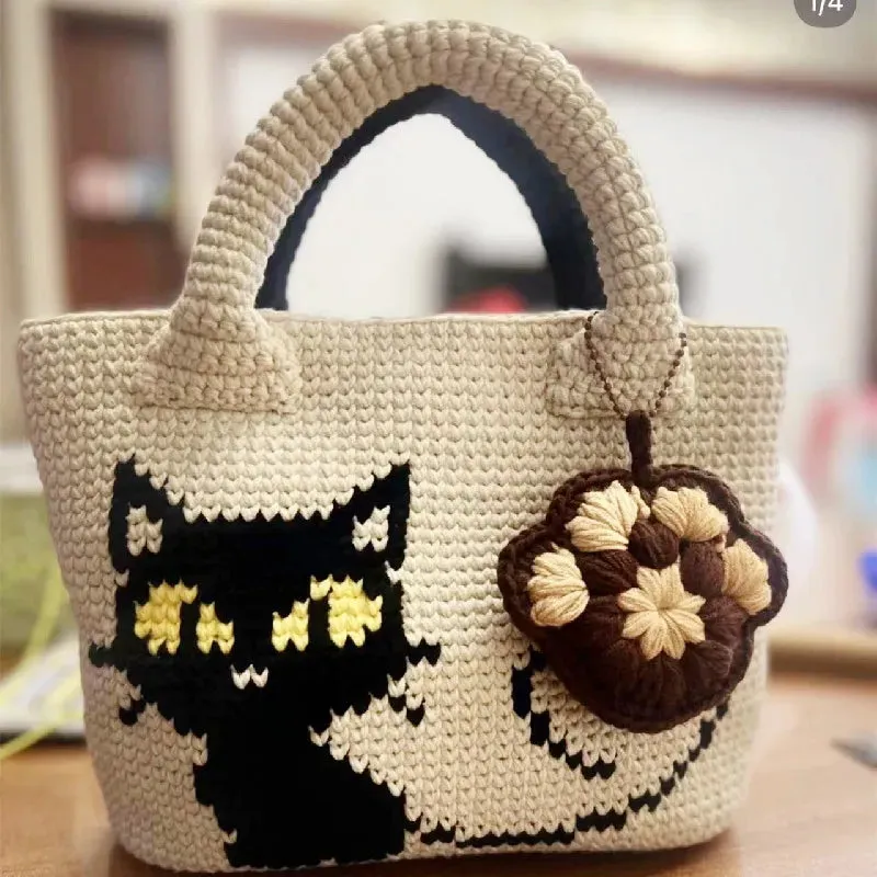 Sohiwoo Handmade crochet princess style crossbody bag, shoulder bag, cute girl mobile phone bag, makeup bag, zero wallet