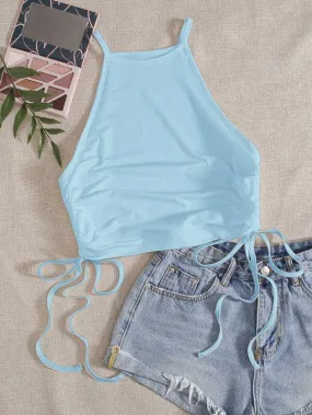 Solid Knot Side Solid Cami Top