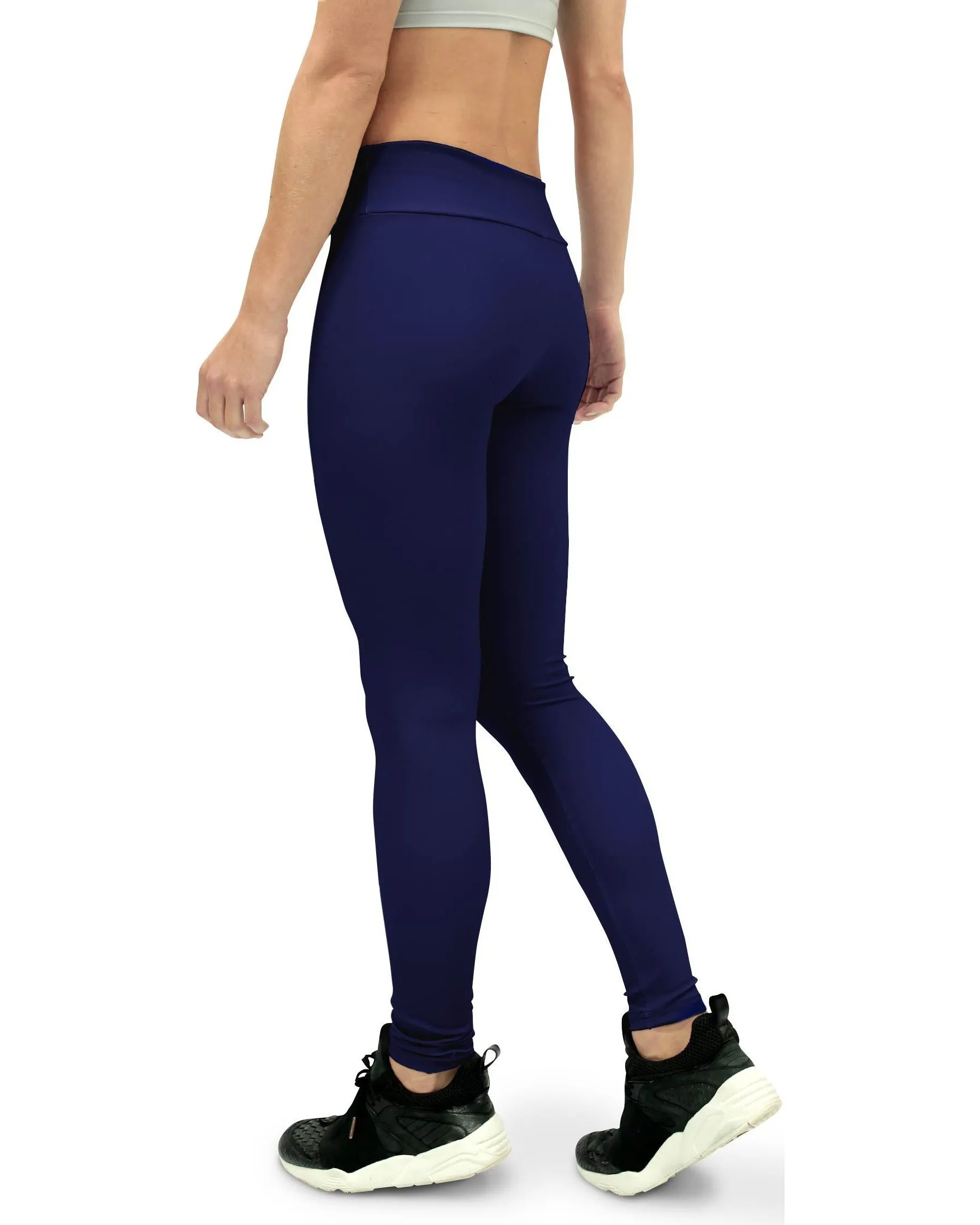 Solid Ocean Blue Yoga Pants