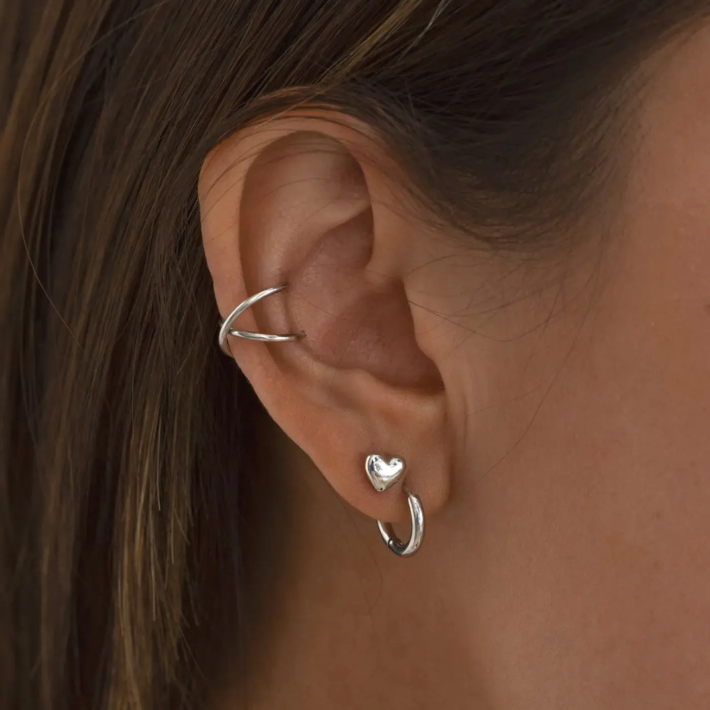 Sophia - Heart Stud Earring 6mm Stainless Steel
