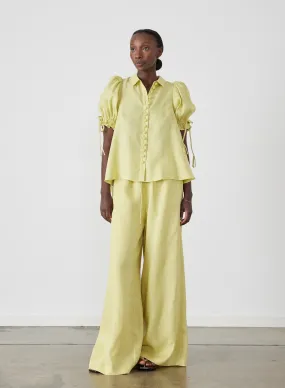 Sophia Linen Palazzo Pant | Zinnia