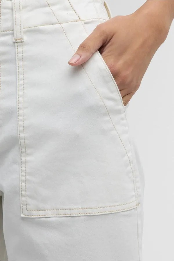 Sophia Wide Leg Pant -Le Blanc