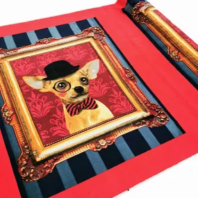 Sophisticated Chihuahua Printed Polar Fleece Design 48 - 1.28M Panel