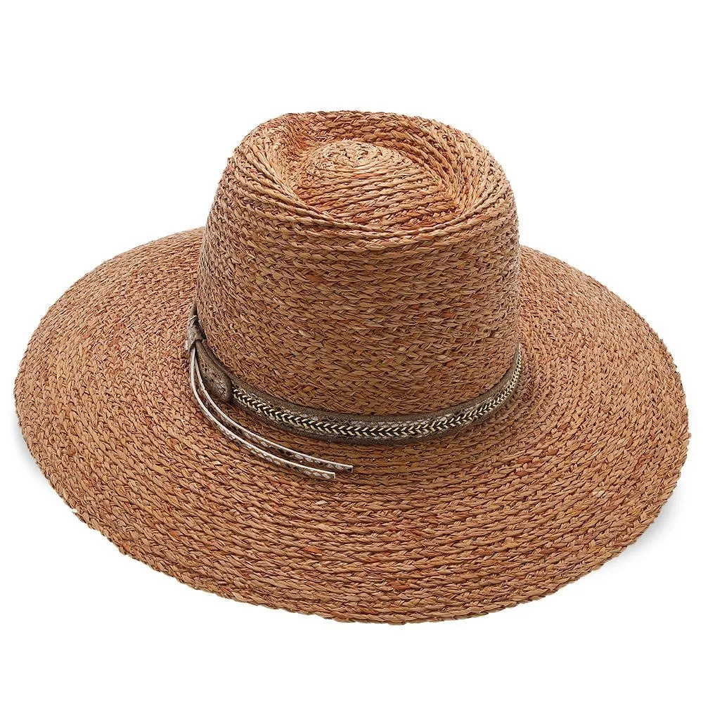 South Beach - Walrus Hats Natural Raffia Straw Fedora Hat