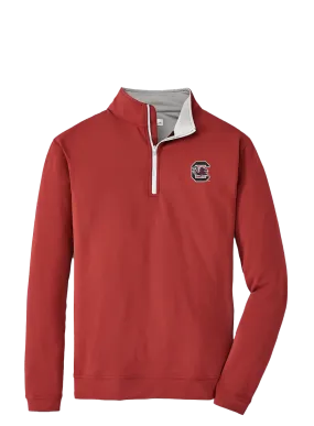 South Carolina C Logo Solid 1/4 Zip Maroon