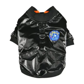 space glossy black jacket