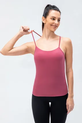 Spaghetti Strap Camisole Built-in Bra