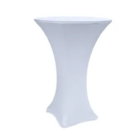 Spandex Cocktail Table Cover 30" Round - Dusty Blue