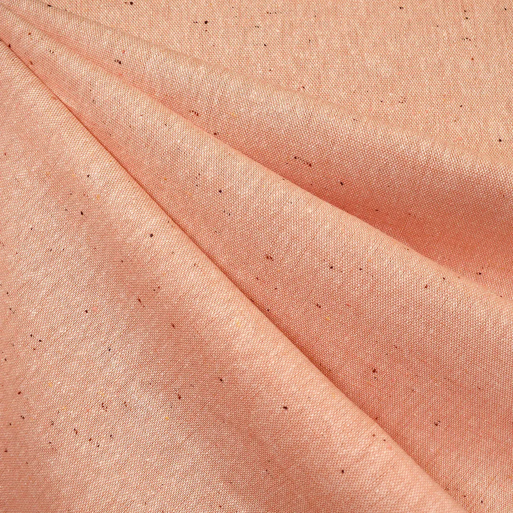 Speckle Essex Yarn Dyed Linen Blend Coral