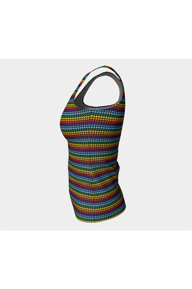 Spectral Corduroy Fitted Tank Top