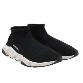 Speed Sock Trainers Black White Blue Bi Color Sneakers