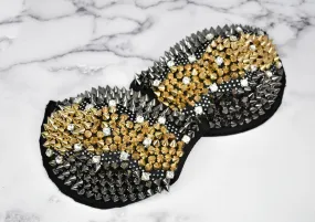Spiked Rhinestone Shoulder Pad - 1 Piece