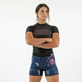 SPLATTER V2 Navy Blue Women's Shorts