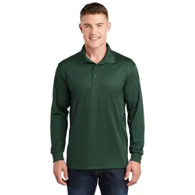 Sport-Tek® Long Sleeve Micropique Sport-Wick® Polo - Forest Green