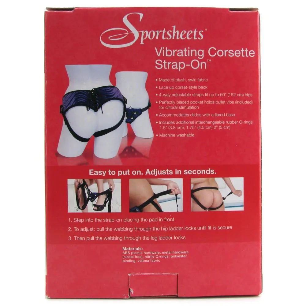 Sportsheets Vibrating Corsette Strap-On Harness