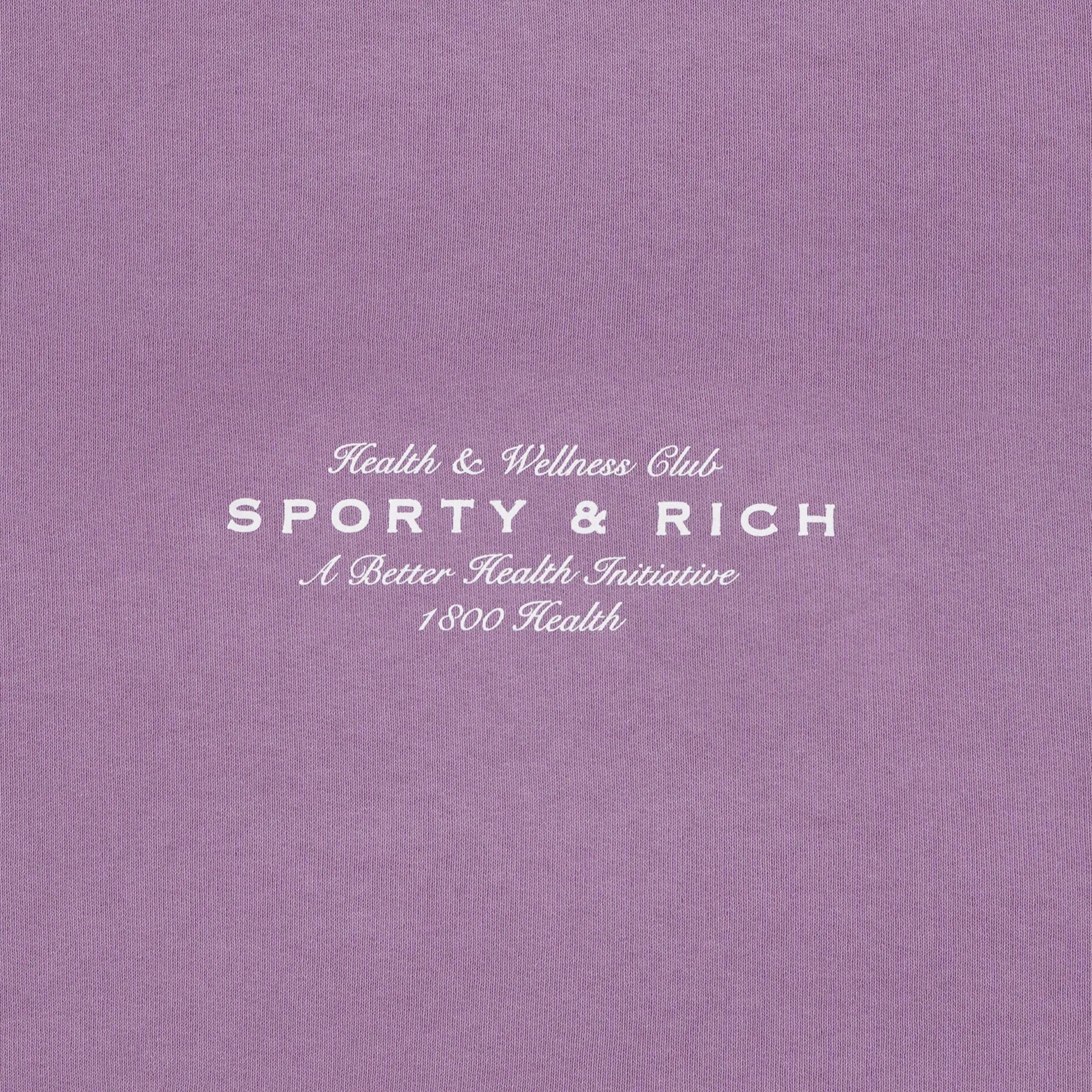 SPORTY & RICH | WMN'S HEALTH INITIATIVE DISCO SHORT { SOFT LAVENDER/WHITE