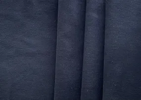 Sporty Black Stretch Cotton Chamois Matte Suede (Made in Italy)