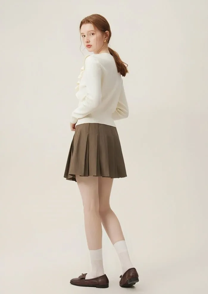SPRING RUFFLE FRENCH KNIT