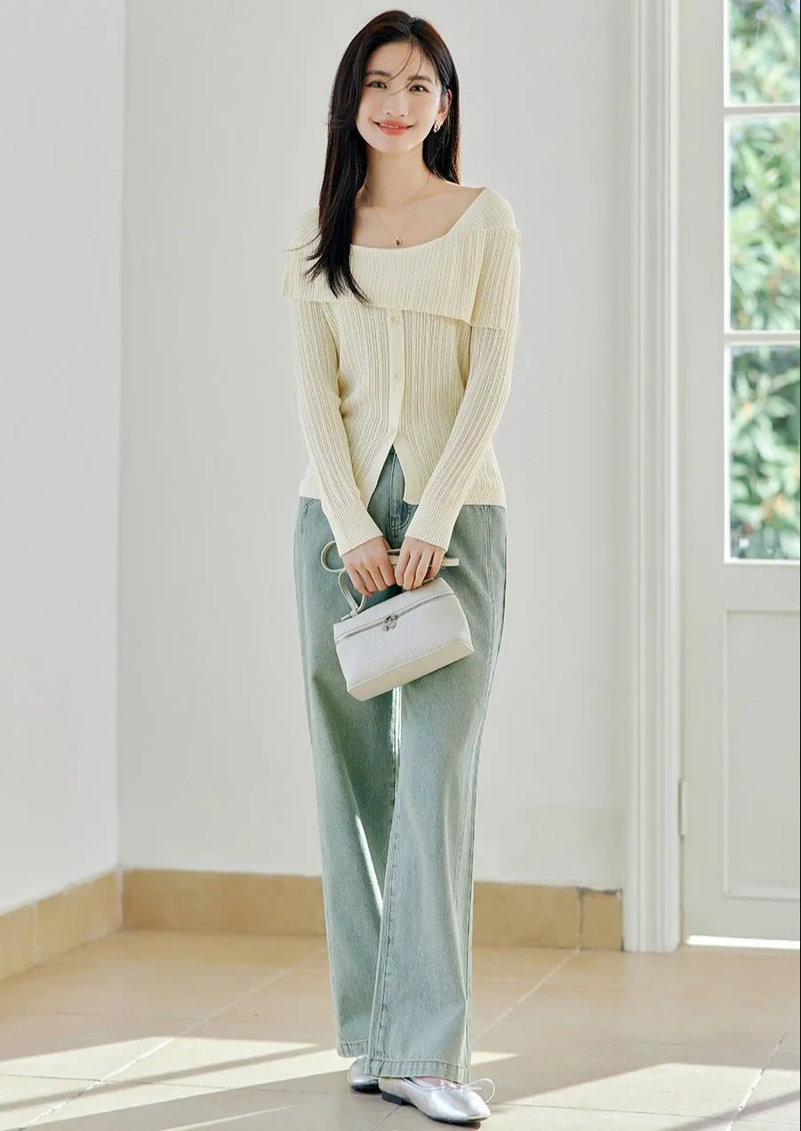SPRING SLIM OFF SHOULDER STRIPED TOP