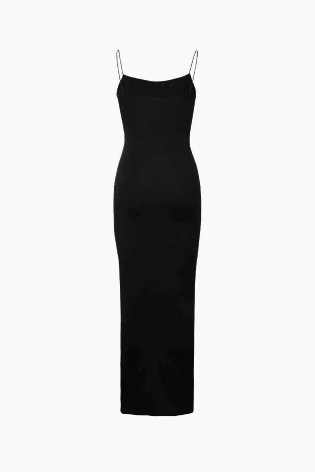 Square Neck Jersey Maxi Dress