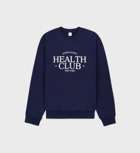 SR Health Crewneck - Navy/White