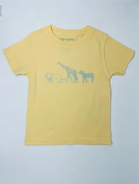 SS Yellow Zoo Animals T-Shirt