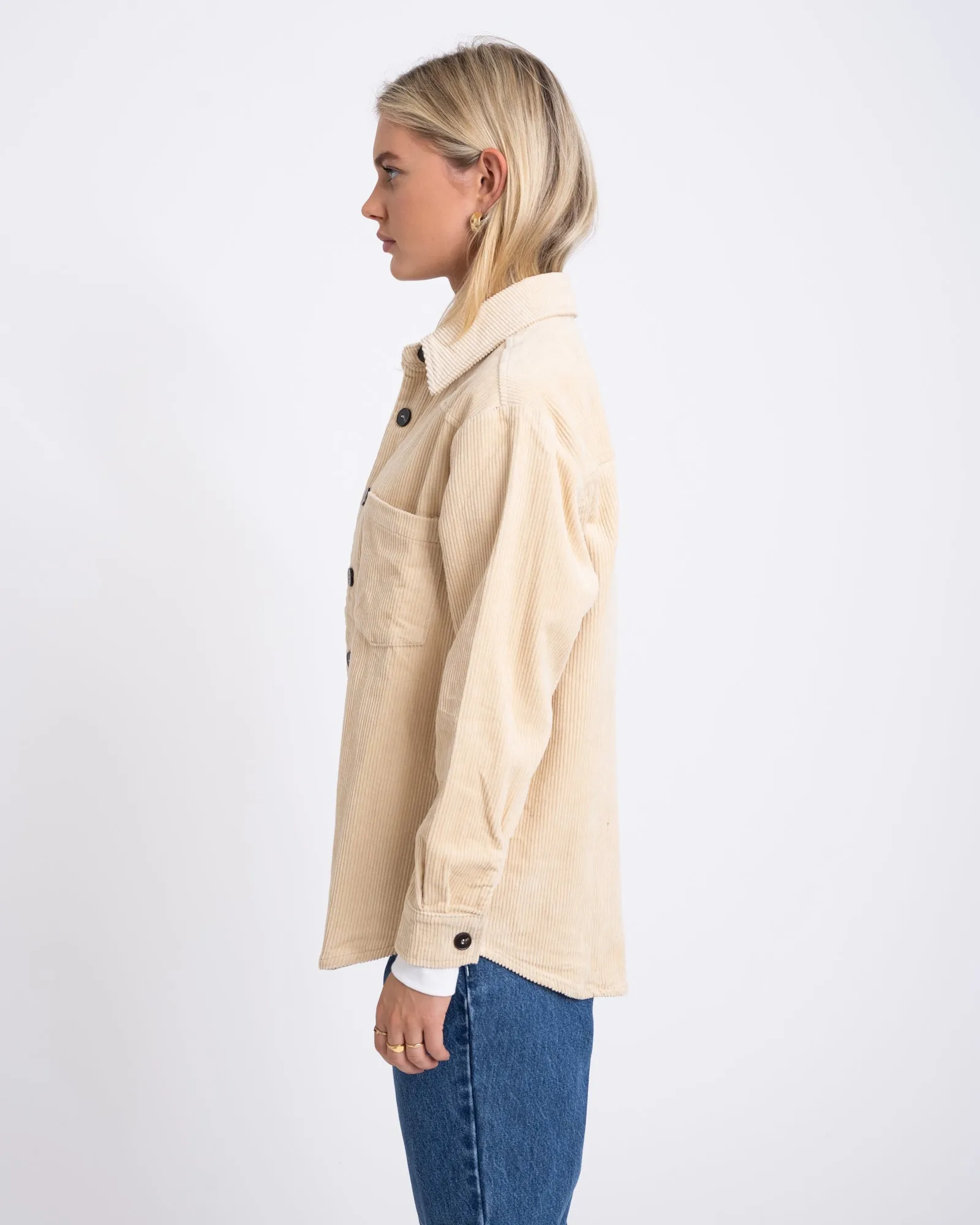 Stan Blouse Corduroy Ecru