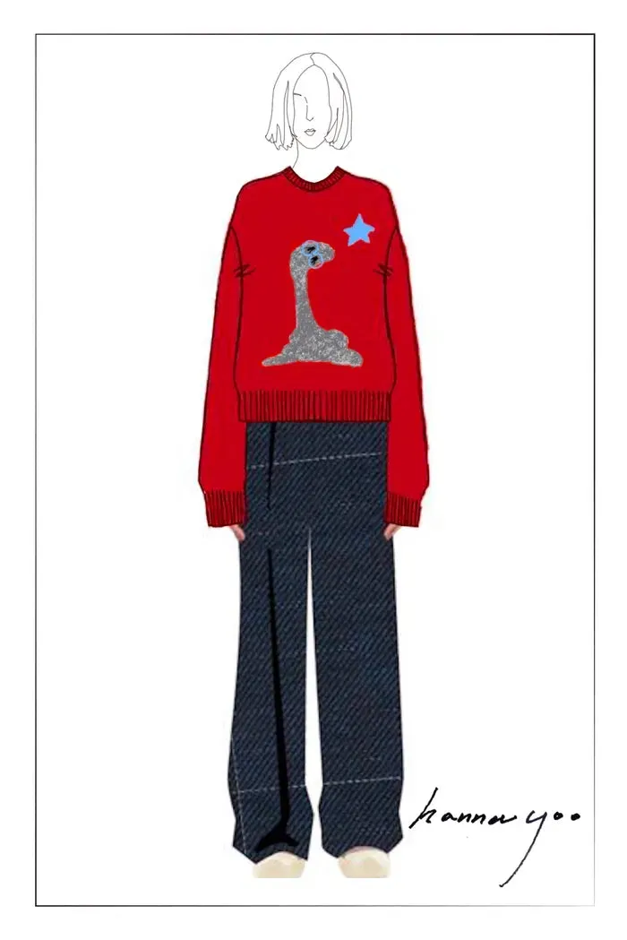 Star Lover Zodiac Knit Sweater in Chunky Merino Wool Knit