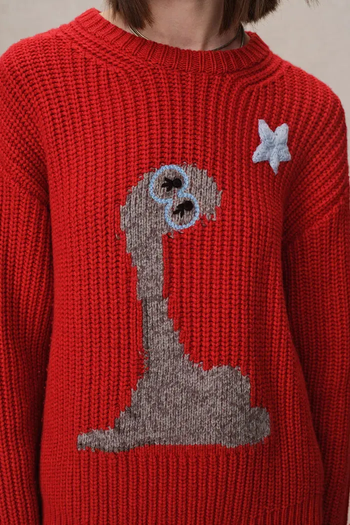Star Lover Zodiac Knit Sweater in Chunky Merino Wool Knit