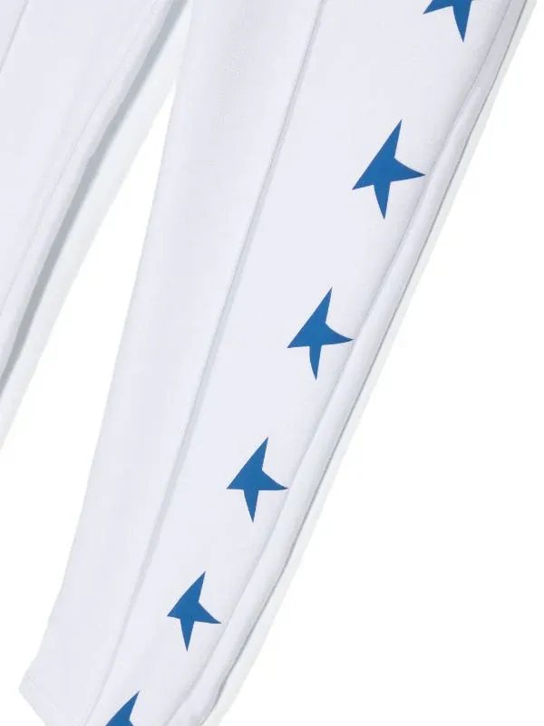 star-print track pant