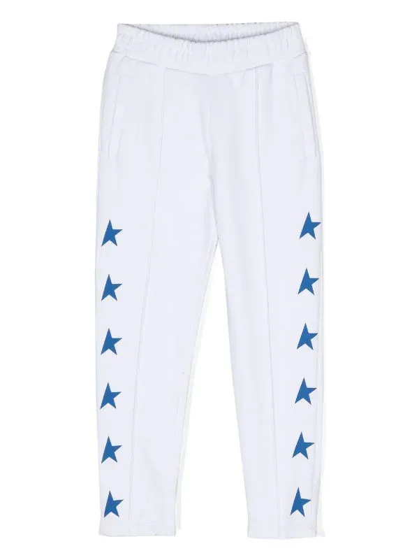 star-print track pant
