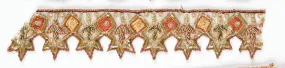 Star Shape Handcrafted Indian Trim 1.50" - 1 Yard