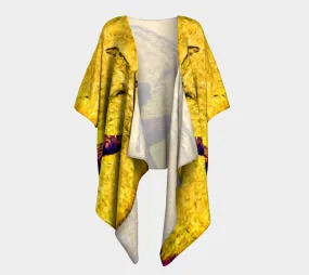 Star Track Draped Kimono