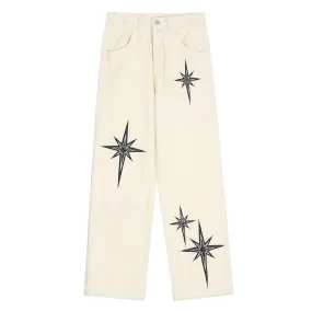 'Starlight' Embroidered Denim Jeans