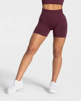 Statement Scrunch Short "Pflaume"