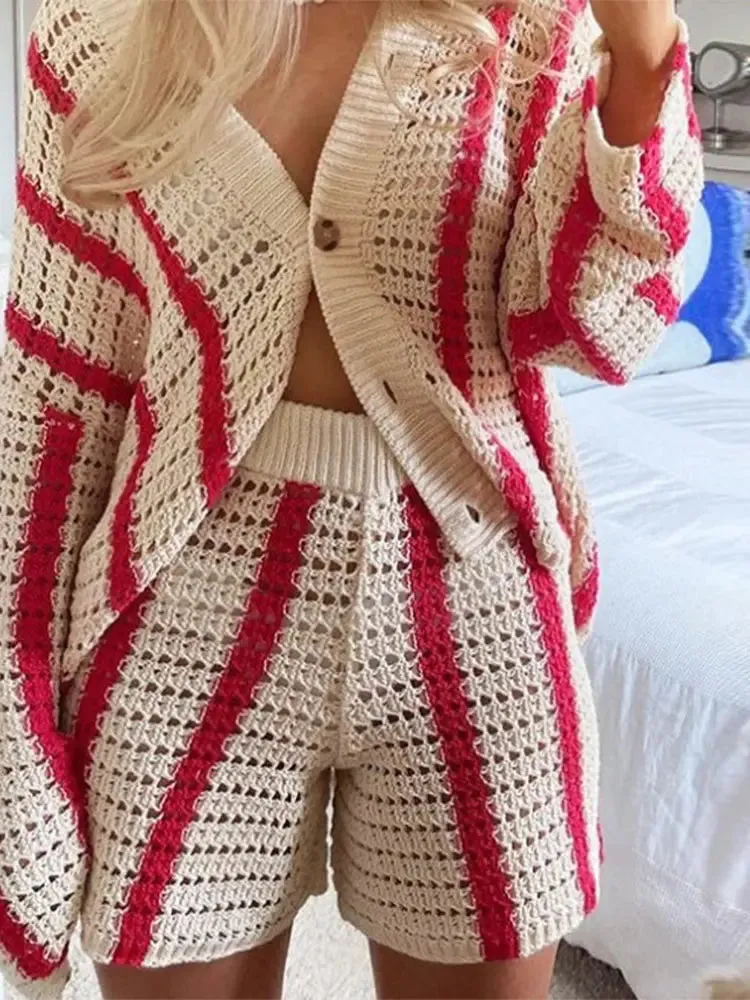 Steffie - Crochet knit two piece set