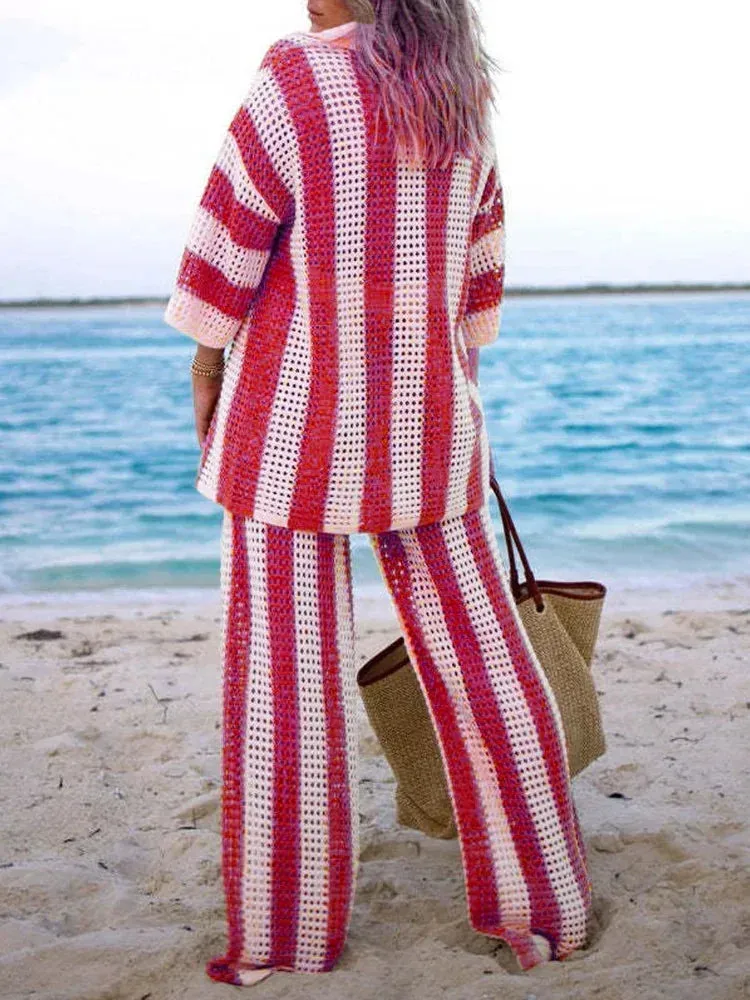 Steffie - Crochet knit two piece set