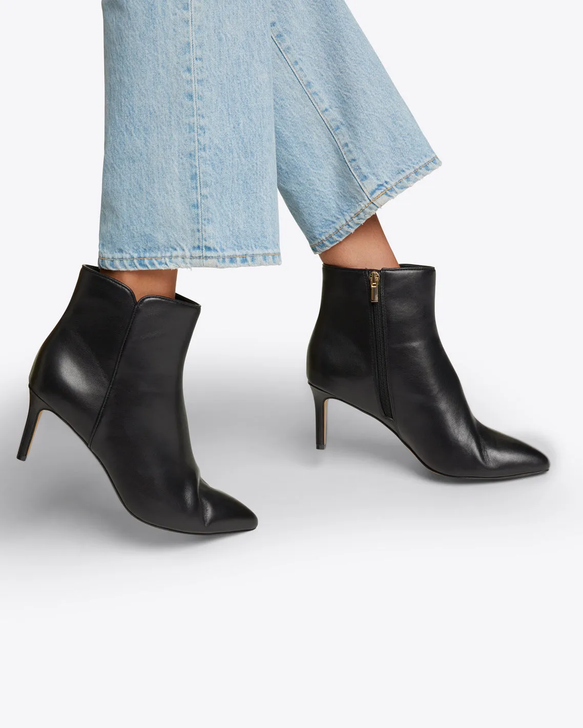 Stella Booties in Black Leather