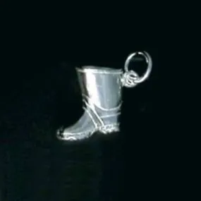 Sterling Silver Gumboot Charm Or Earrings