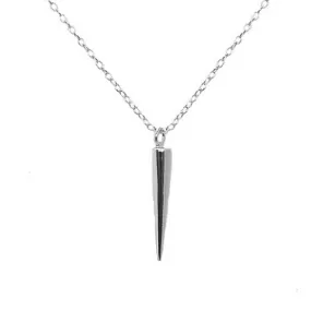 Sterling Silver "Tornado" Mini Spike Pendant Necklace
