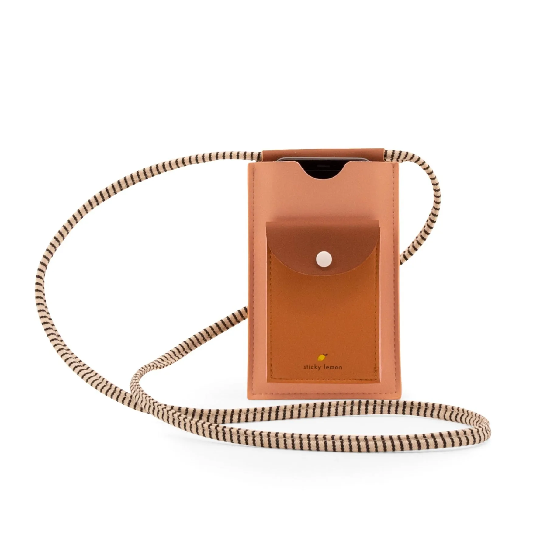 Sticky Lemon XL Phone Pouch, Lemonade Pink/Apricot Orange