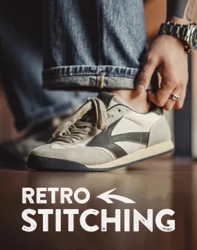 Stitching Retro Discovery Jogging Forrest Moral Men's Sports Shoes