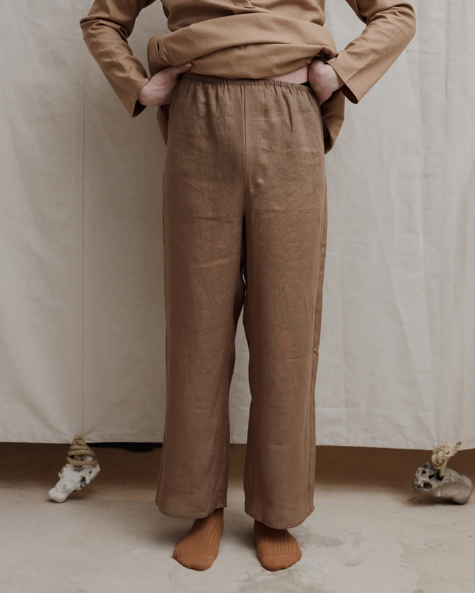 Stoa Pants - Sheer Linen - Ocular