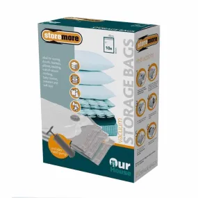 Store More 10PC Vacuum Bag Storage Set with Pump
