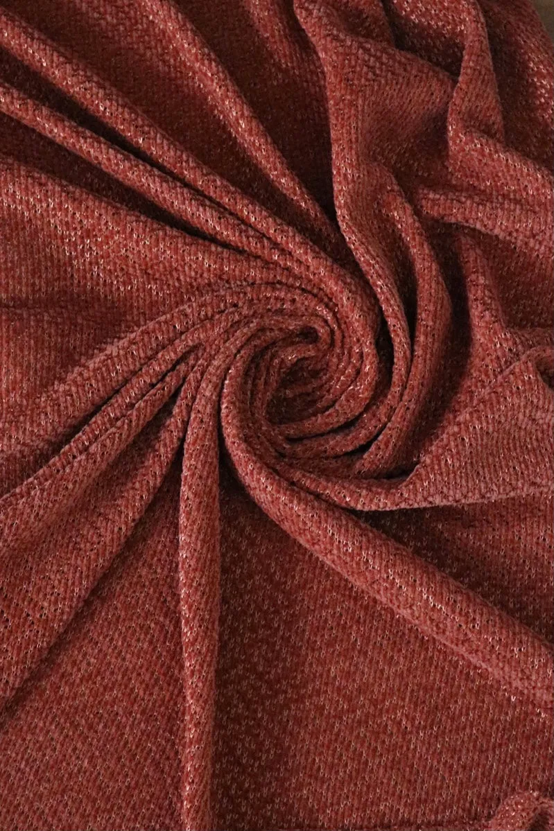 Strawberry Wine Hanfleur Chenille Sweater Knit