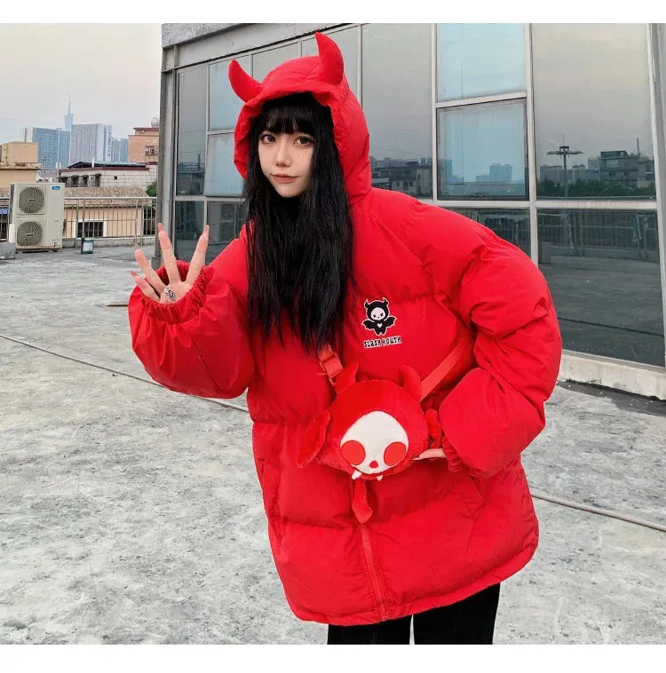 Streetwear "Devil Horns" Tail Jacket
