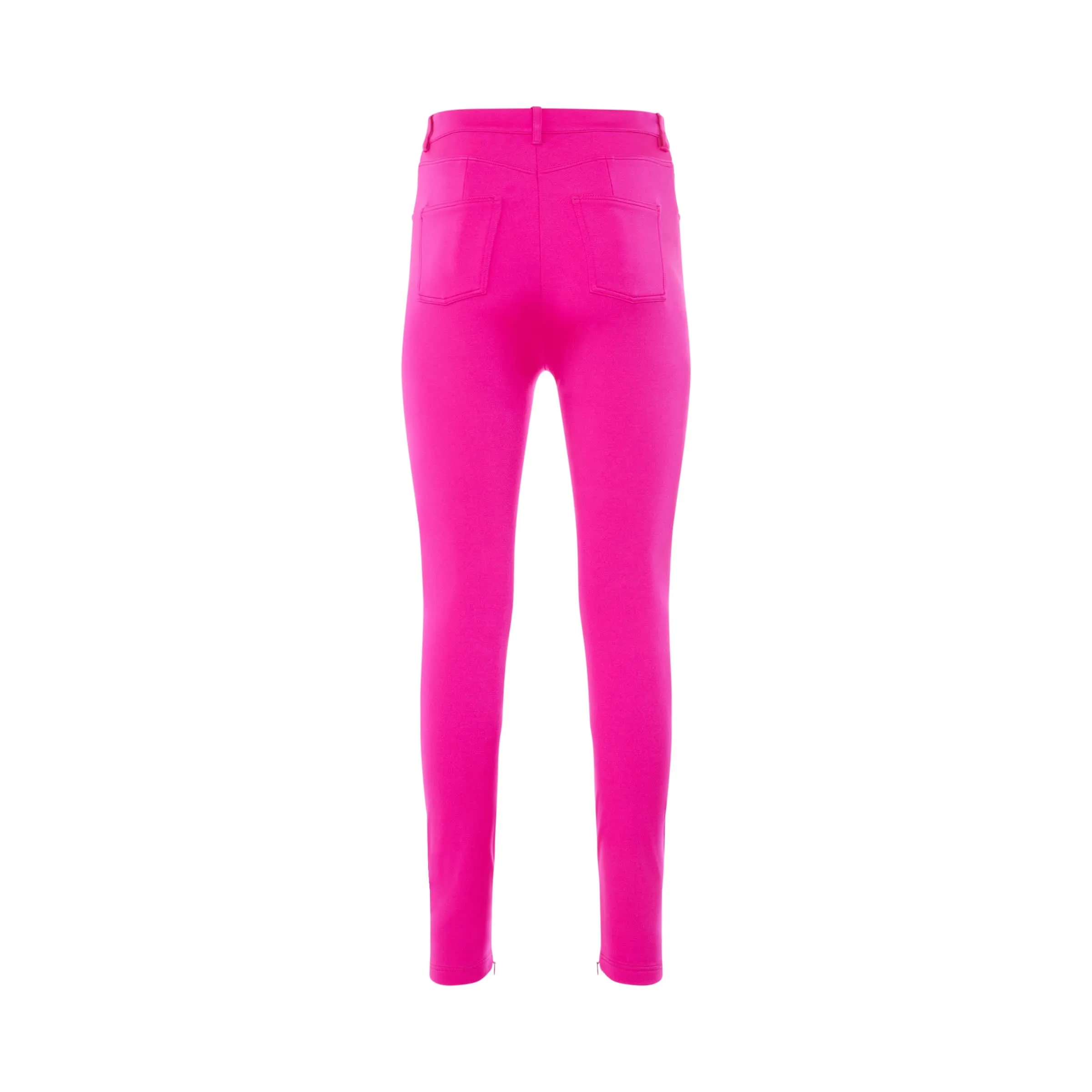 Stretch Bonded Spandex Leggings in Lipstick Pink