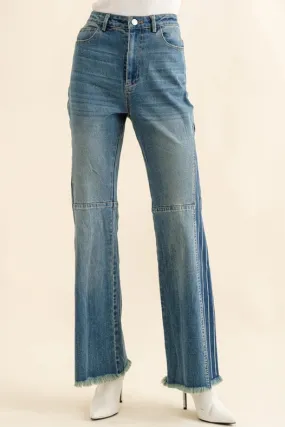 Stripe Side Panel Denim Jeans